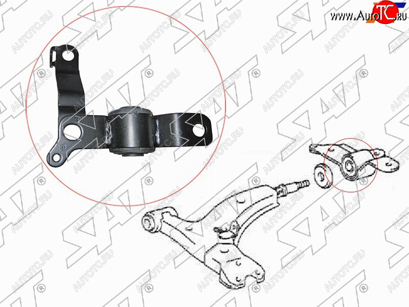 Сайлентблок RR переднего нижнего рычага с кронштейном COROLLASPRINTERLVNCRETRNMRN 91-97 LH ST-48076-12031