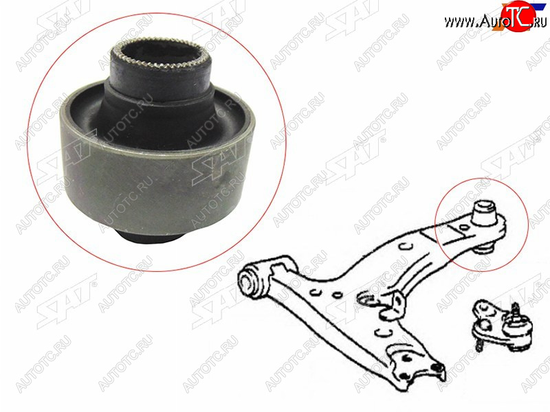 Сайлентблок RR (вертик) переднего нижнего рычага TOYOTA COROLLASPRINTER 91-02 4WD ST-48655-12130