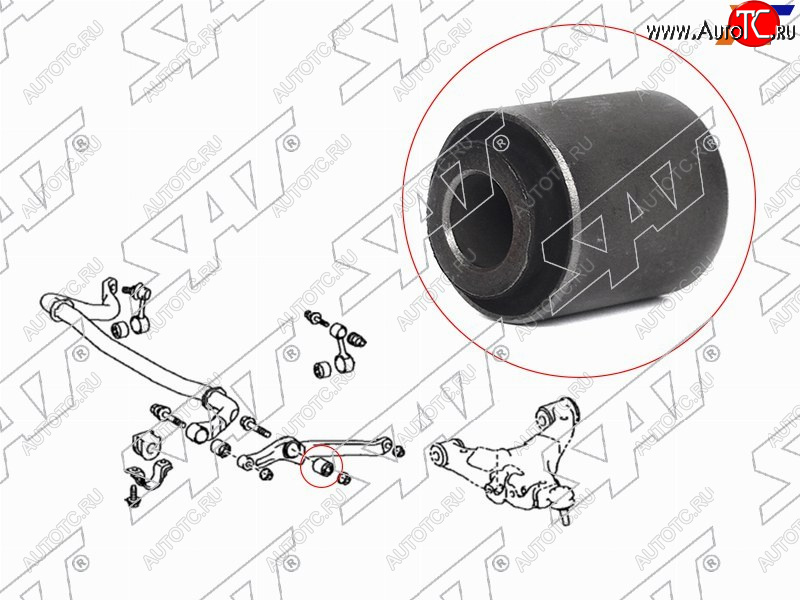 Сайлентблок передней левой тяги стабилизатора TOYOTA LAND CRUISER 200 07- ST-488A0-60010