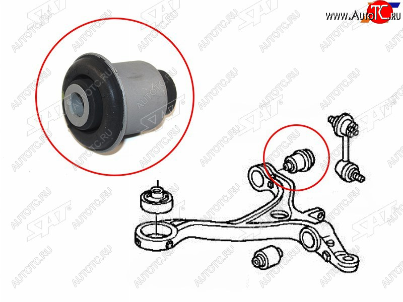 Сайлентблок RR переднего нижнего рычага HONDA ACCORDELYSIONINSPIREODYSSEY 03- ST-51393-SDA-A02