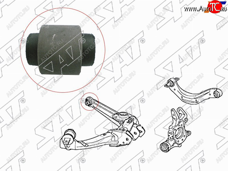 Сайлентблок заднего нижнего рычага RR HONDA CIVICCROSSROADINTEGRAODYSSEYCR-VSTREAM 01- ST-52364-S5A-004