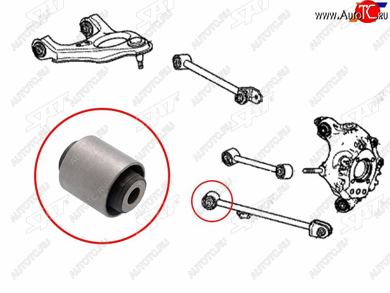 сайлентблок задней продольной тяги HONDA ACCORD 08-12CROSSTOUR 10-ACURA TSX 09-14MAZDA 3 13- ST-52370-TL0-E00B