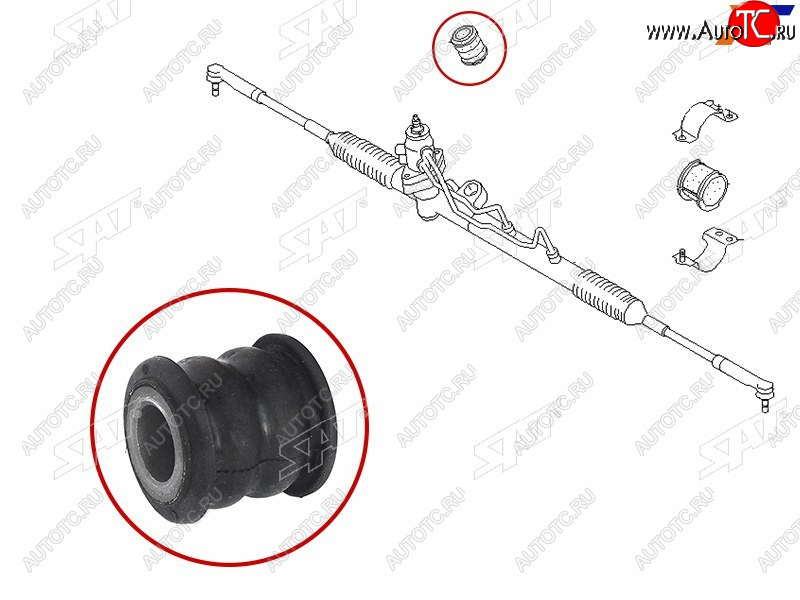 Сайлентблок рулевой рейки NISSAN ADWINGROAD 99-04ALMERA 00-06BLUEBIRD SYLPHYPULSAR 00-05SUNNY 9 ST-54444-6M000B