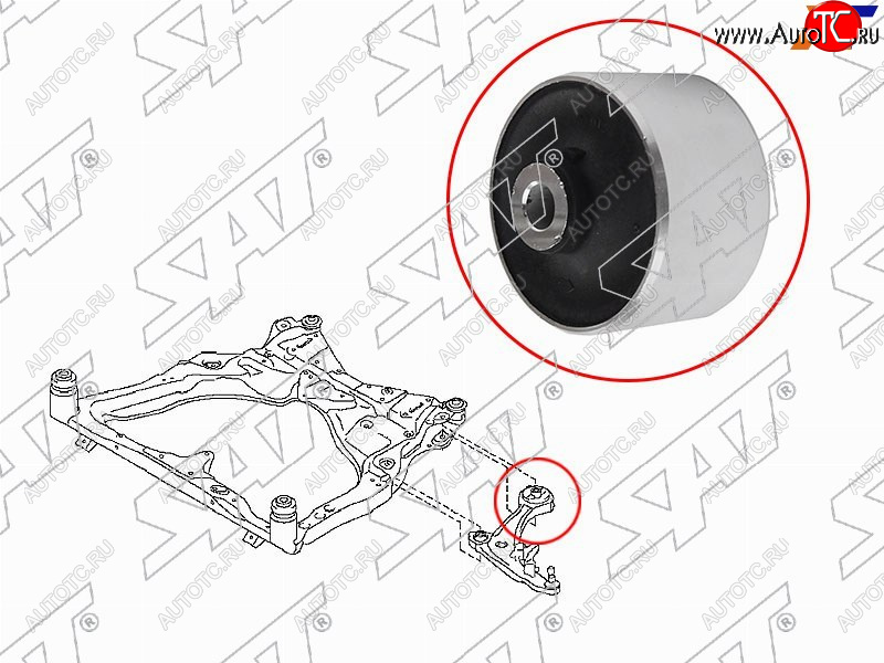 Сайлентблок переднего рычага задний D-84.3 NISSAN TEANA 08-13PATHFINDER 12-MURANO 07-14INFINITI Q ST-54570-JN02A