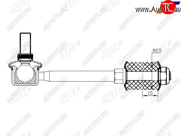 Тяга стабилизатора переднего TOYOTA HIACEREGIUSACENISSAN PATROLSAFARI 97- LH=RH ST-54618-VC300