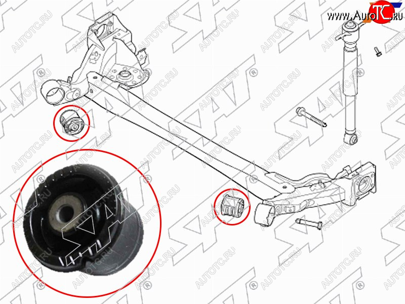 Сайлентблок задней балки HYUNDAI SOLARISKIA RIO 17- ST-55160-H8000