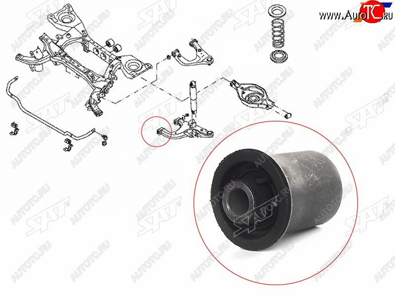 Сайлентблок RR нижнего рычага передний NISSAN PATHFINDER 2005-2014 ST-551A1-EB31A-BU2