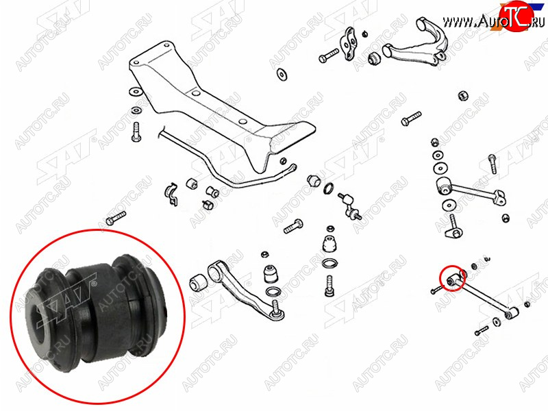 Сайлентблок задней поперечной тяги  HYUNDAI SONATA (EF) 01-13KIA OPTIMAMAGENTIS 01-05              ST-55254-38000