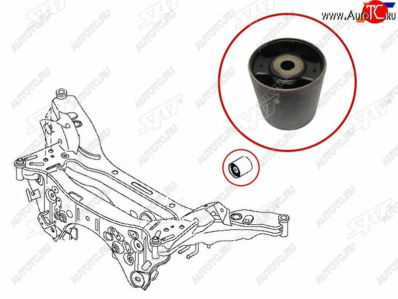 Сайлентблок заднего дифференциала NISSAN QASHQAI+2 06-13X-TRAIL 07- ST-55476-JD600