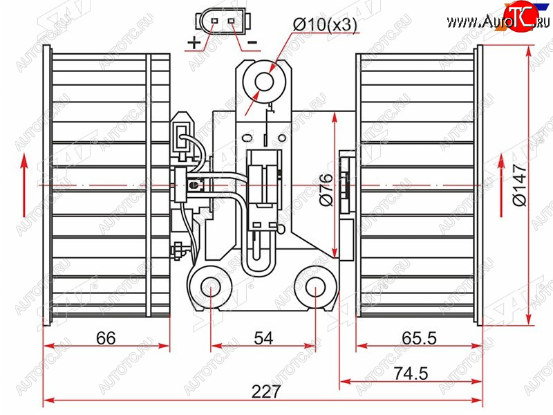 Мотор отопителя салона BMW 5-Series 95-04  X5 99-06  Land Rover Range Rover 02-12 ST-64118385558