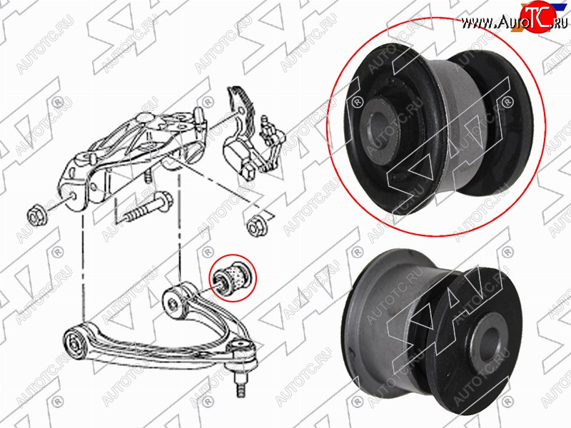 Сайлентблок переднего верхнего рычага AUDI Q7 06-15VOLKSWAGEN TAUREG 03-10PORSCHE CAYENNE 02-10P ST-7L0407077