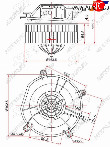 Мотор отопителя салона Mercedes-Benz E-Class 02-09  CLS-Class 04-10 ST-A2118300908