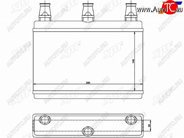 Радиатор отопителя салона  BMW 5 E60E61 03- 6 E63E64 04- ST-BM60-395-0