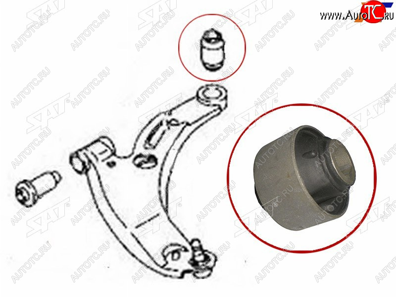 Сайлентблок RR (вертик)переднего рычага MAZDA PREMACY323FAMILIAASTINAPROTEGE 99- ST-C100-34-460B