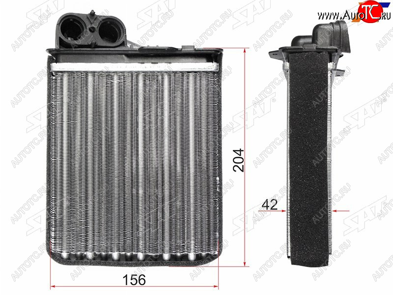 Радиатор отопителя салона RENAULT LOGAN 04-LOGAN 08- SANDERO 08-DUSTER 10-LADA LARGUS 12- ST-DC01-395-A0