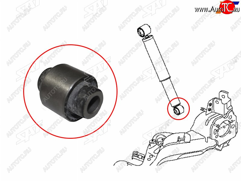 Сайлентблок заднего амортизатора нижний NISSAN X-TRAIL T31 07-13QASHQAI+2 08-13RENAULT KALEOS 08- ST-E6210-JG01A-B2