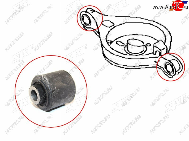 Сайлентблок заднего нижнего поперечного рычага (под пружин) MAZDA 6ATENZA 02-08 ST-G26A-28-300A-B