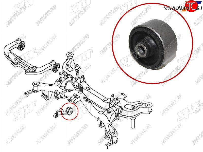 Сайлентблок заднего дифференциала MAZDA 6ATENZA 02-08 ST-GP9A-28-68XA-B