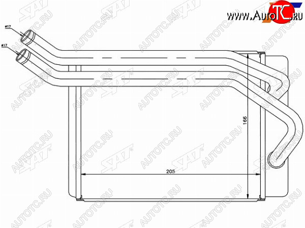 Радиатор отопителя салона HYUNDAI SANTA FE 00- ST-HN65-395-0