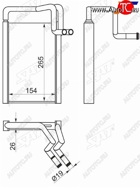 Радиатор отопителя салона HYUNDAI H-1STAREX 07- ST-HN80-395-0