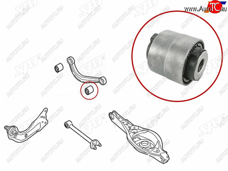 Сайлентблок заднего верхнего поперечного рычага MAZDA CX-5 11-MAZDA 3 13-MAZDA 6 12- ST-KD35-28-450