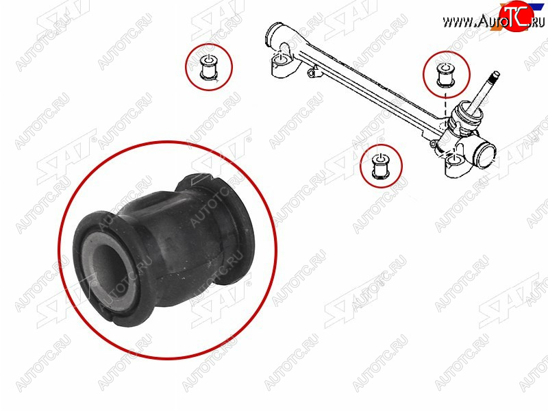 Сайлентблок рулевой рейки MAZDA CX-5 11-MAZDA 3 13-MAZDA 6 12- ST-KD31-32-123B