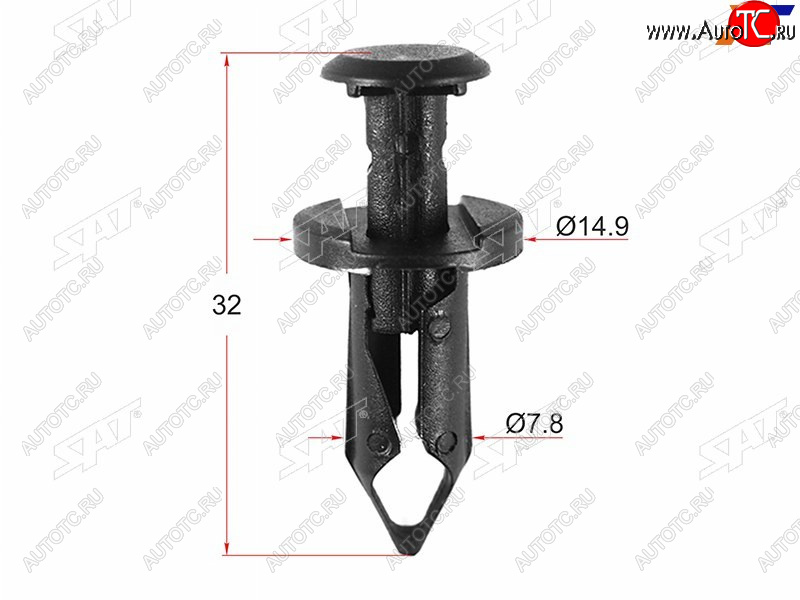 Клипса решетки радиатора GMFORD (1 шт.) ST-KE-218