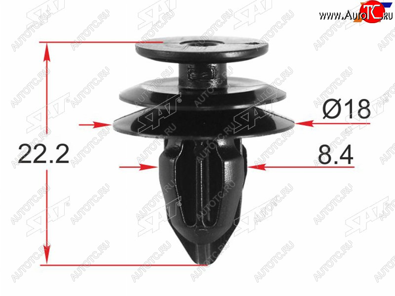 Клипса обшивки двери HONDA (1 шт.) ST-KJ-2473