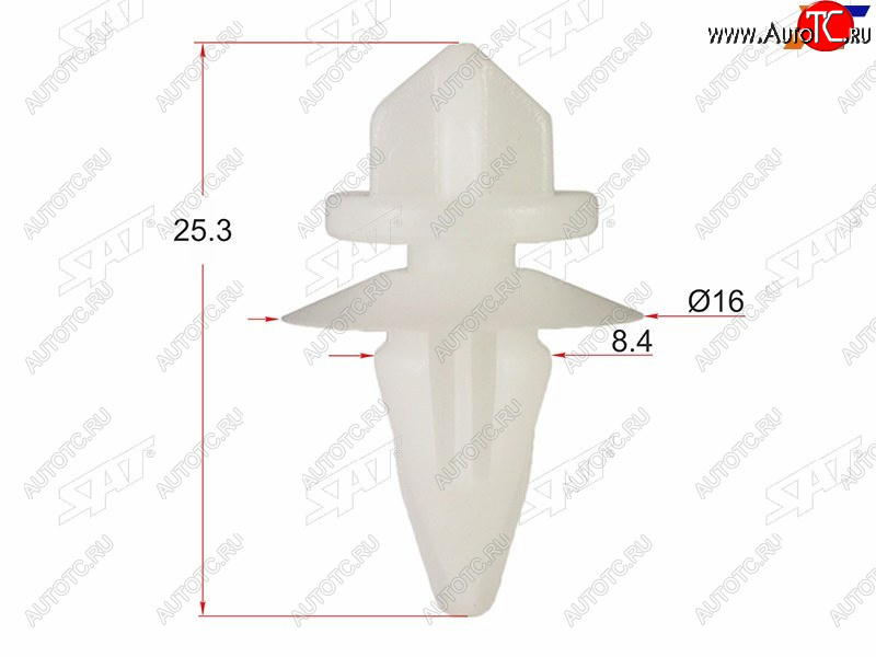 Клипса молдинга кузова MITSUBISHI (1 шт.) ST-KJ-848