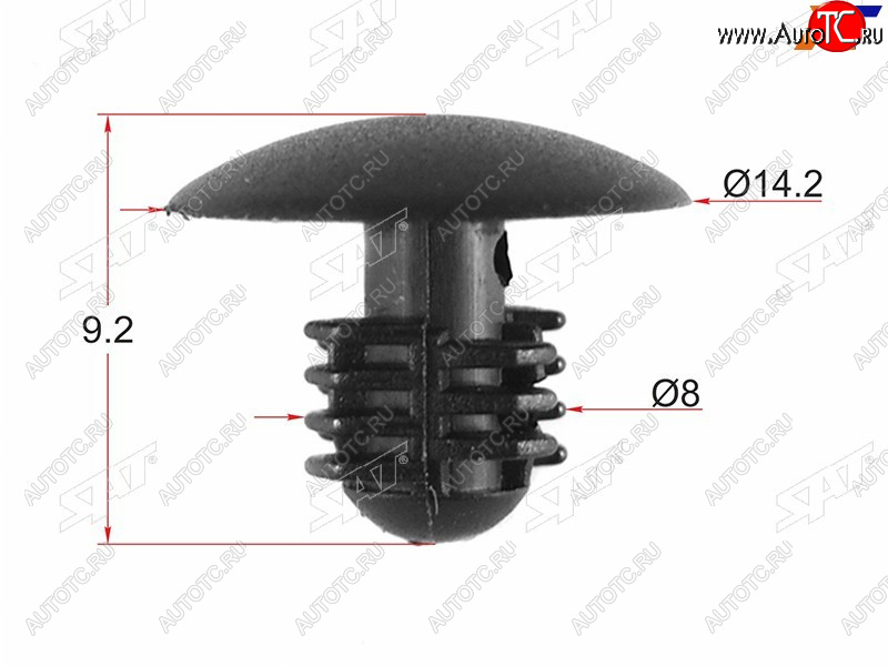 Клипса крепежная FORD (1 шт.) ST-M10730