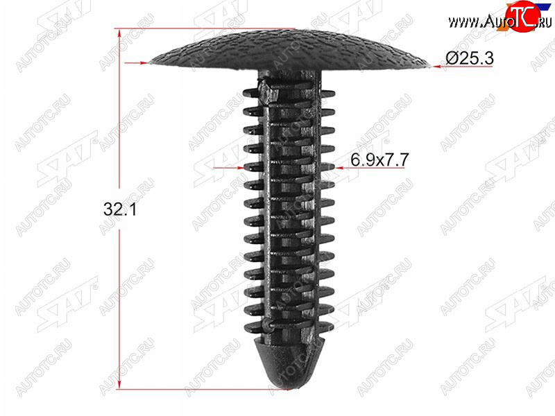 Клипса обшивки двери FORD (1 шт.) ST-M10758