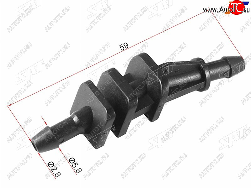 Клипса cоединитель трубок (1 шт.) ST-M11487