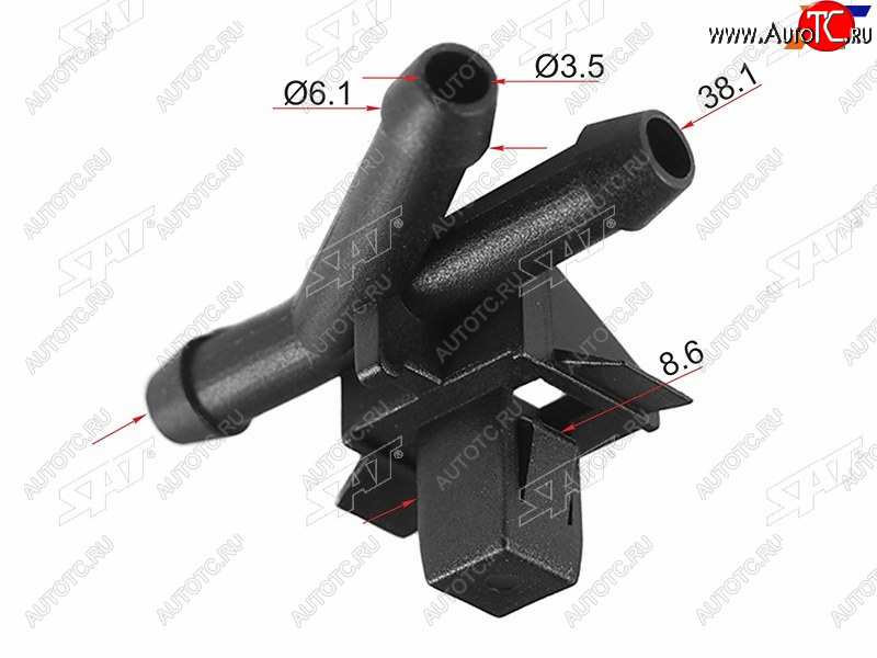 Клипса cоединитель трубок Y-type (1 шт.) ST-M11502