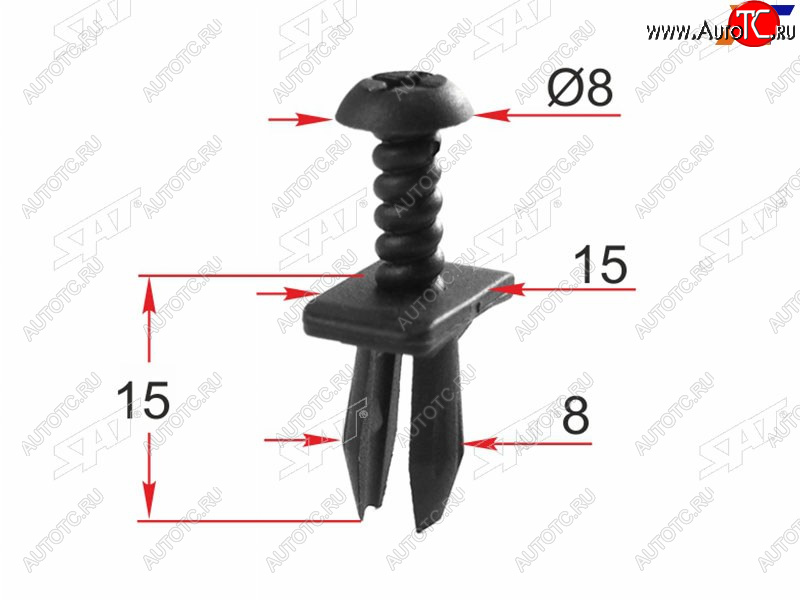 Клипса крепежная FORD (1 шт.) ST-M12264