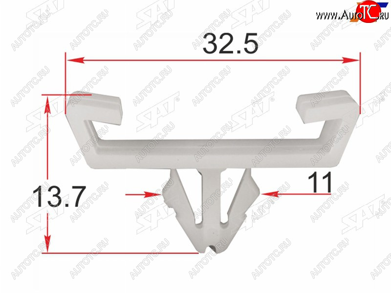 Клипса молдинга кузова VAG (1 шт.) ST-M12258