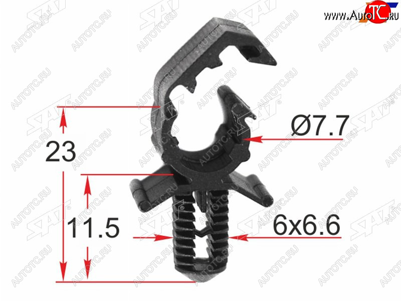 Клипса для крепления трубок FORD (1 шт.)                                                             ST-M12387