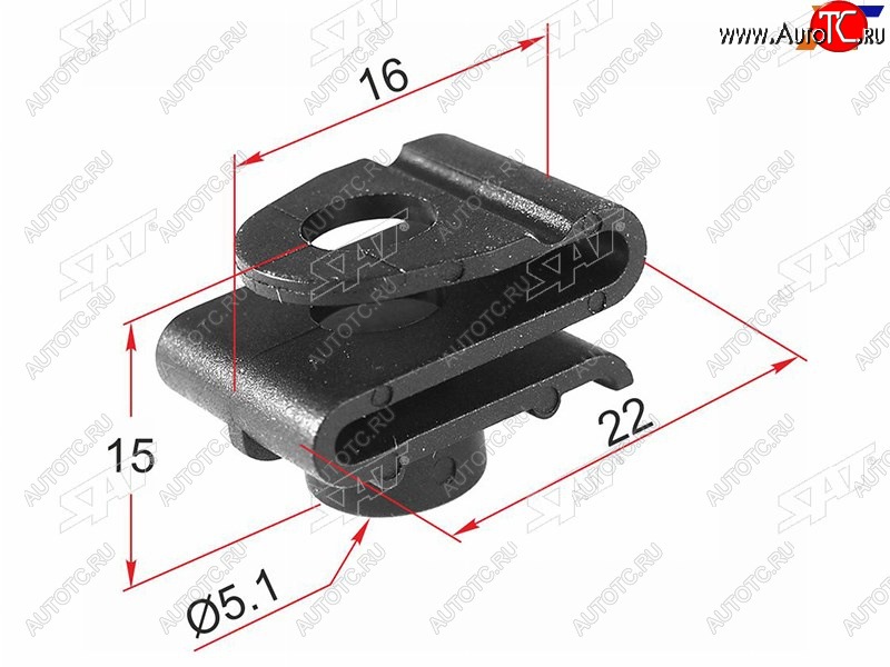 Клипса крепления подкрылка HYUINDAIKIA (1 шт.)                                                      ST-M12429