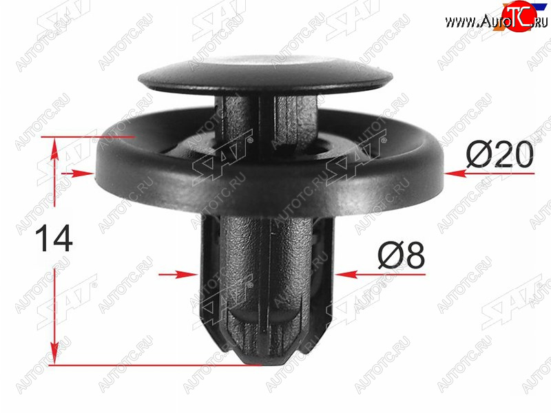 Клипса крепежная SUBARU (1 шт.) ST-M12497