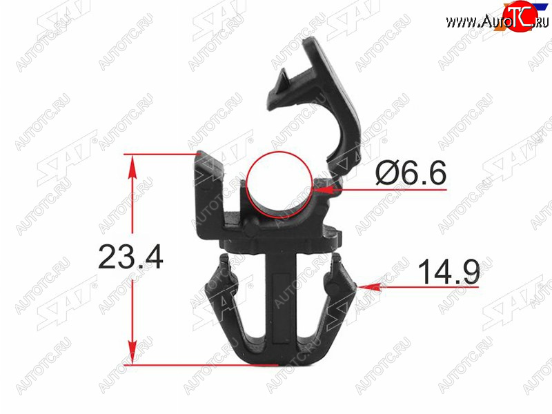 Клипса крепления трубок эл. проводки FORD (1 шт.) ST-M12525