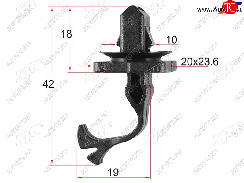 Клипса крепления накладки передней стойки TOYOTALEXUS (1 шт.) ST-M12599