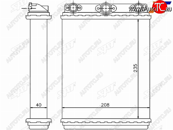 Радиатор отопителя салона MERCEDES E-CLASS W124 84-95 ST-MD09-395-0