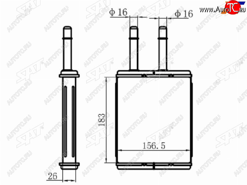 Радиатор отопителя салона MAZDA FAMILIA323ASTINA BJ# 98-04 ST-MZV6-395-0