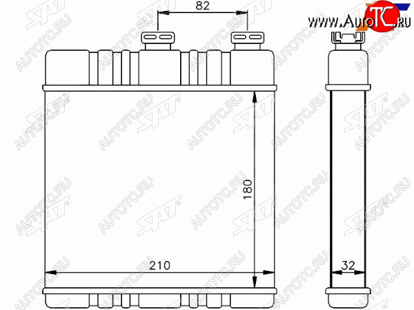 Радиатор отопителя салона  OPEL ASTRA G 98-ZAFIRA A 99-ZAFIRA B 05- версия BEHR ST-OP48-395-0