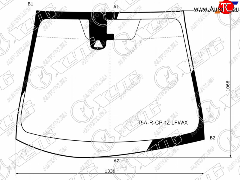 Стекло лобовое (Камера) Honda Fit 13-20  Shuttle 15-19 T5A-R-CP-1Z LFW/X