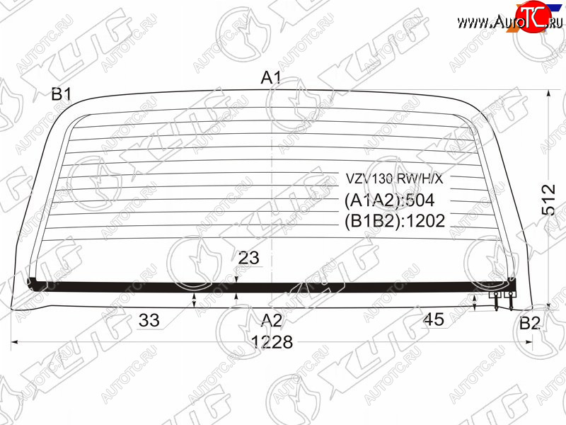 Стекло заднее (Цвет зеленый Обогрев) Great Wall Safe 01-09  Toyota 4Runner 89-95  Hilux Surf 89-9 VZV130 RW/H/X