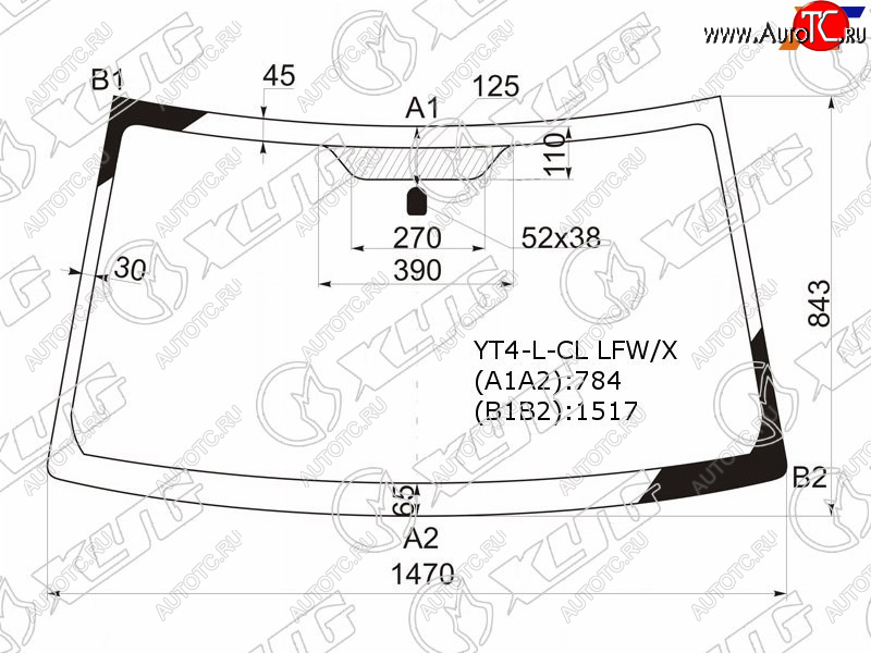 Стекло лобовое Suzuki Escudo 05-17  Grand Vitara 05-16 YT4-L-CL LFW/X