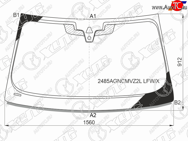 Стекло лобовое (Камера Датчик дождя Молдинг) BMW 5-Series 20-  M5 17-20 2485AGNCMVZ2L LFW/X