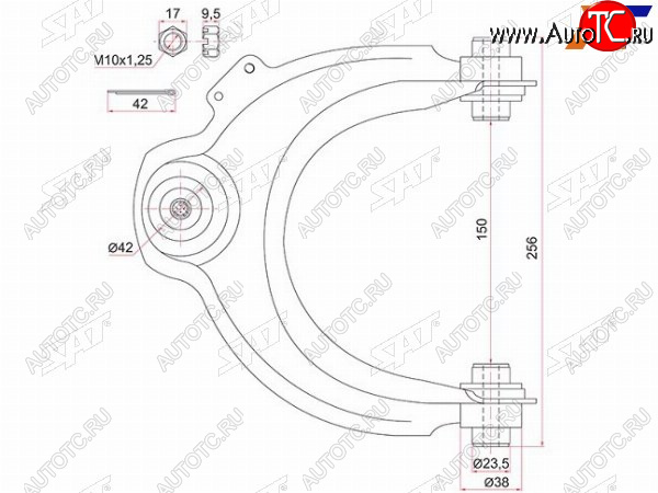 Рычаг передний верхний HONDA ACCORD 02-LH ST-51460-SDA-023