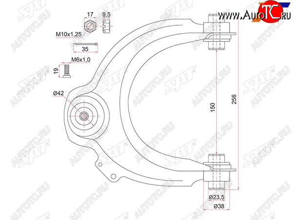 Рычаг передний верхний HONDA ACCORD 02-RH ST-51450-SDA-023