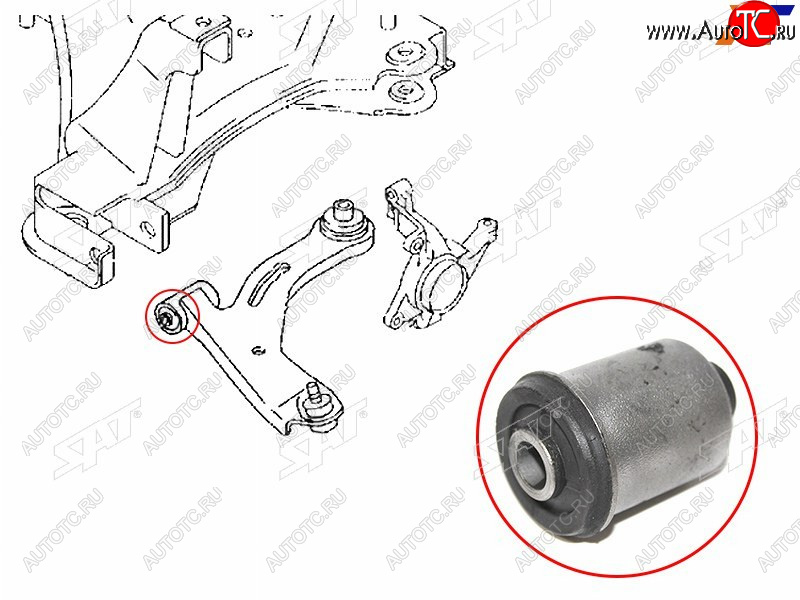 Сайлентблок переднего нижнего рычага передний FORD ESCAPEMAVERICKMAZDA TRIBUTE 00-07 ST-EC01-34-300H-SB